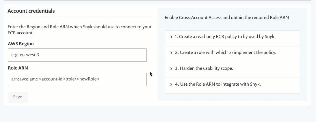 Steps to enable permissions to access Amazon Elastic Container Registry