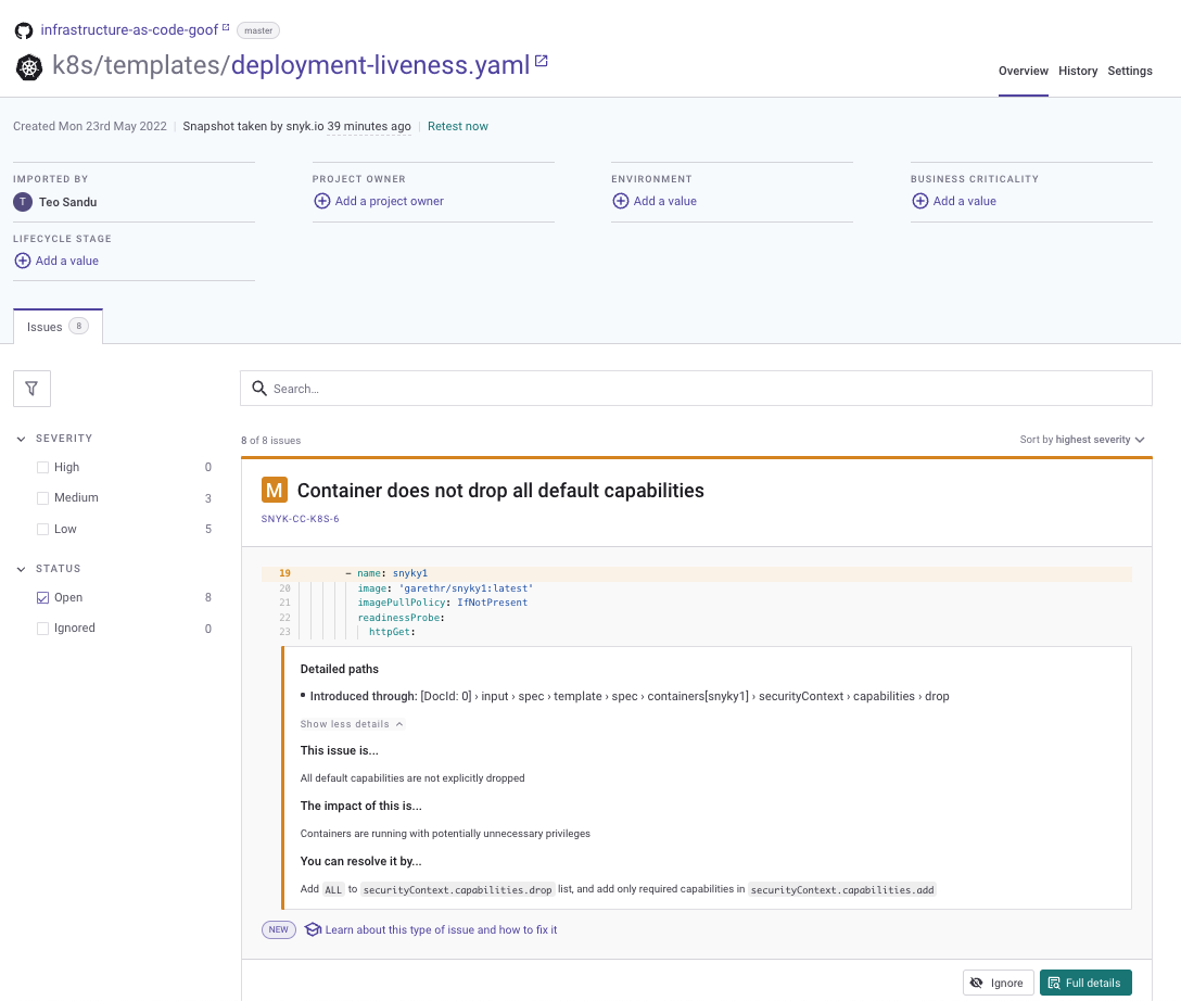 Kubernetes Proejct detail