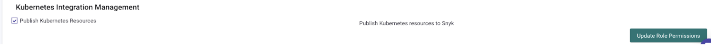 Publish Kubernetes Resources permission