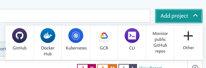 Add project screen